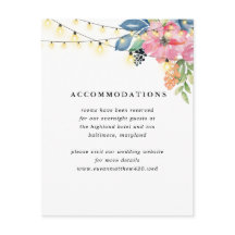 Garden Party Flowers & Twinkle Ljus Blue Bröllop