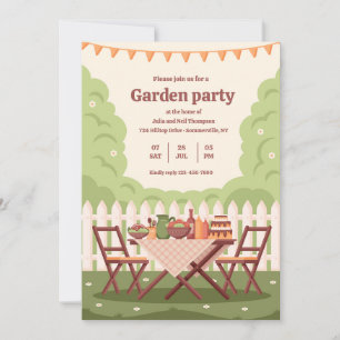 Garden Party-inbjudan Inbjudningar