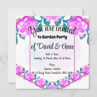 Garden Party-inbjudan Inbjudningar