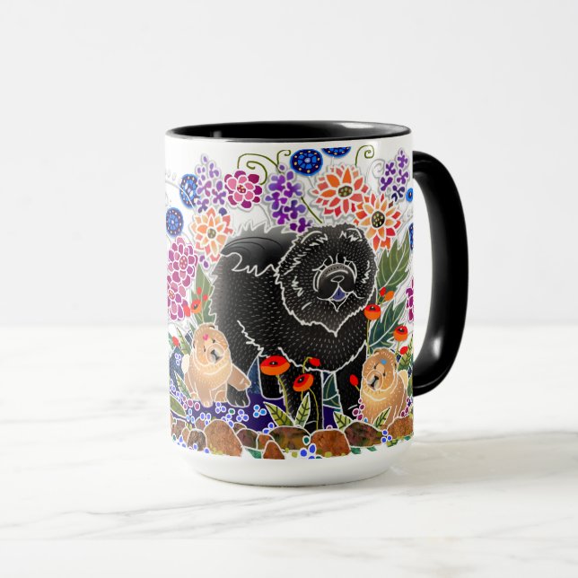 GARDEN PARTY mugg - se alla sidor (Framsida höger)