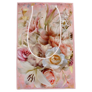 Garden Party Rosa Anpassningsbar Gift Bag - Liten,