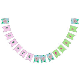 Garden Party Rosa Peony Vimplar