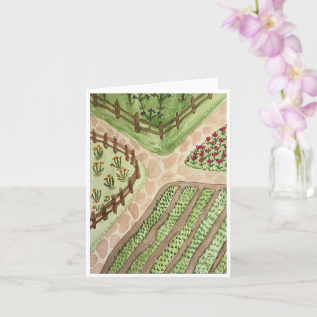 Garden Paths Greeting Card Kort (Orkide)