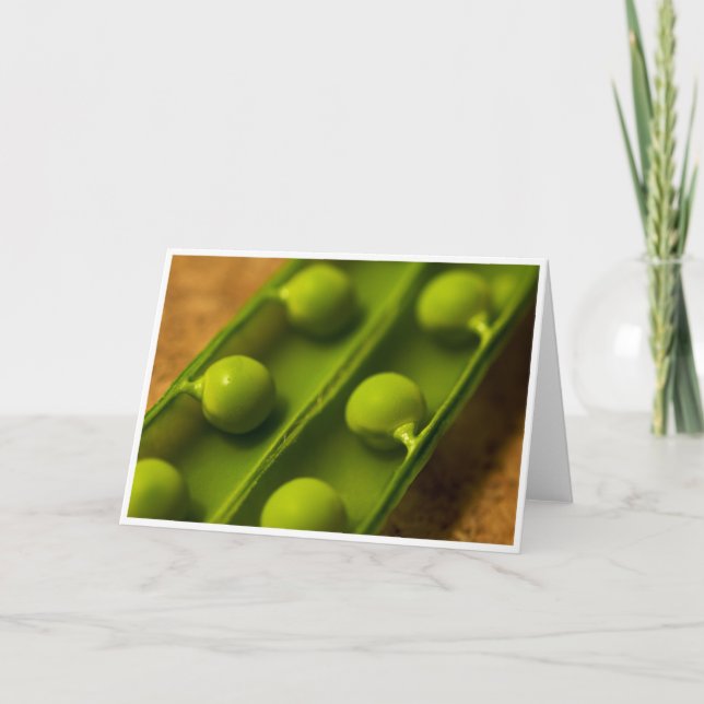 Garden Peas Greeting Card Kort (Framsida)