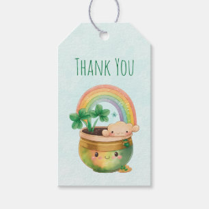 Garden Planter med Rainbow & Klöver Tack Presentetikett