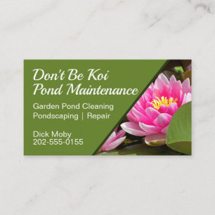 Garden Pond Maintenance Visitkort
