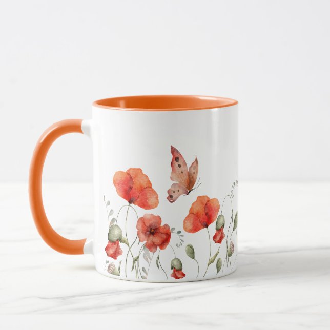 Garden Poppies Mugg (Vänster)