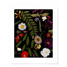 Garden Poster äkta blomsterkonst sommarstuga