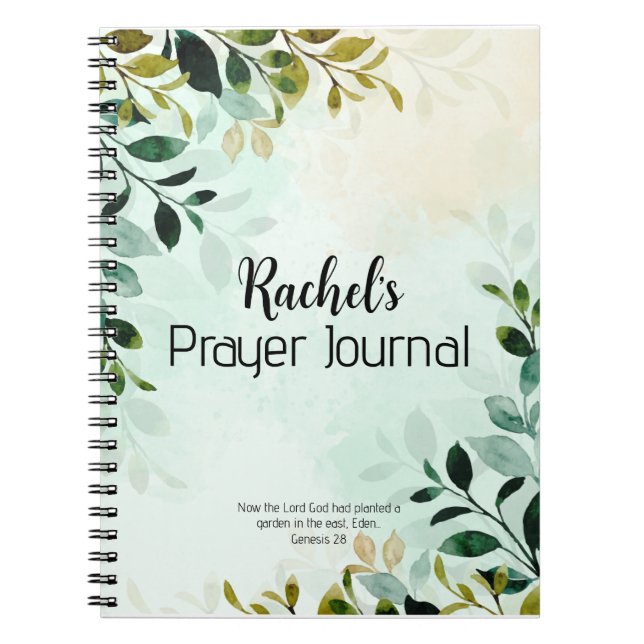 Garden Prayer Journal Anteckningsbok (Framsidan)