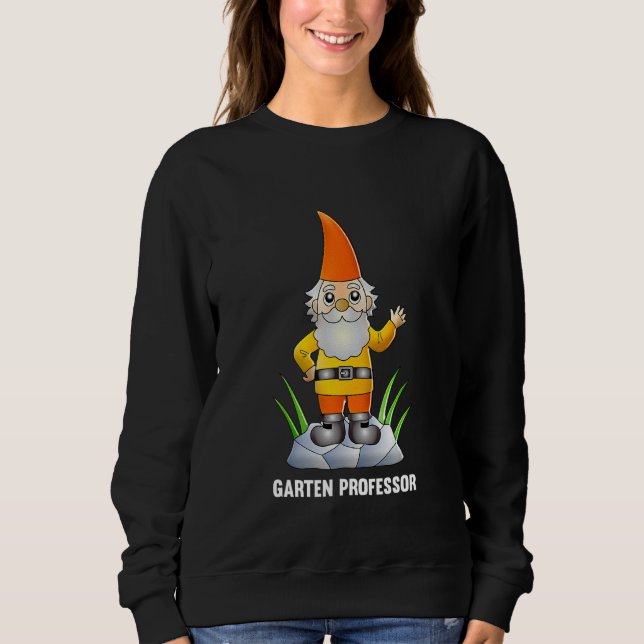 Garden Professor Hobby Garden Gnome Figurine Gnome T Shirt (Framsida)