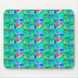 Garden Quilt Painting with Hydrangea and Blues Musmatta