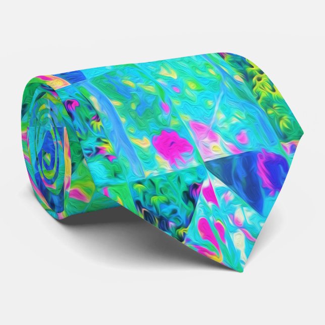 Garden Quilt Painting with Hydrangea and Blues Slips (Rullad)