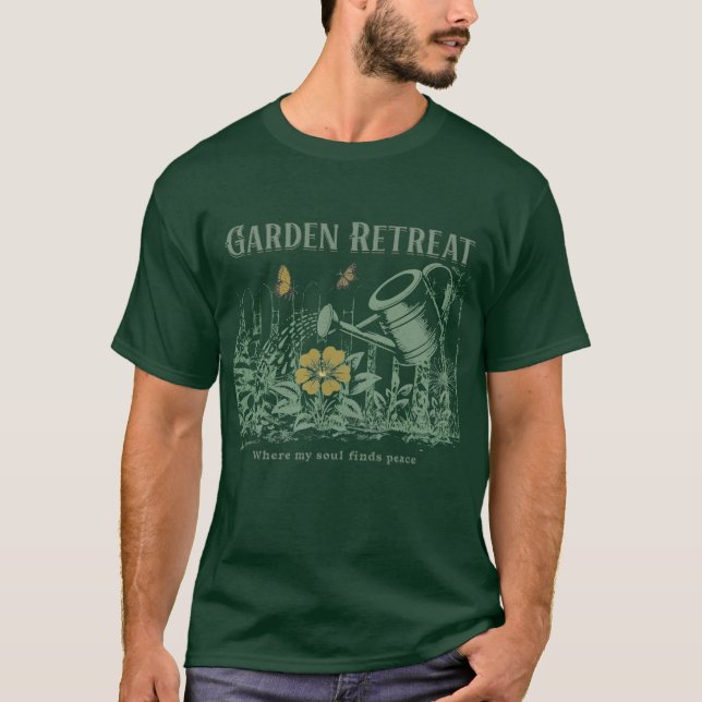 Garden Retreat - där min själ hittar fred T Shirt (Framsida)