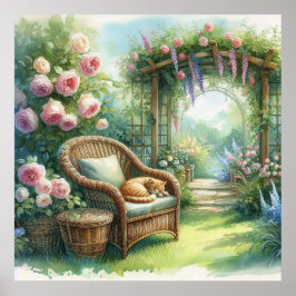 Garden Retreat liggande 1 Poster