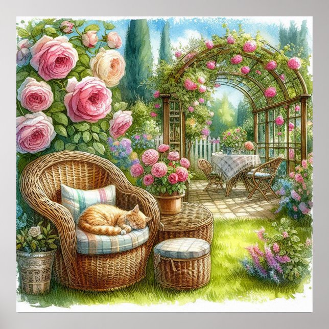 Garden Retreat liggande 2 Poster (Framsidan)