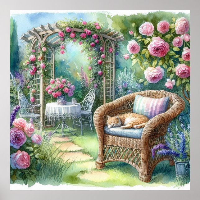 Garden Retreat liggande 4 Poster (Framsidan)