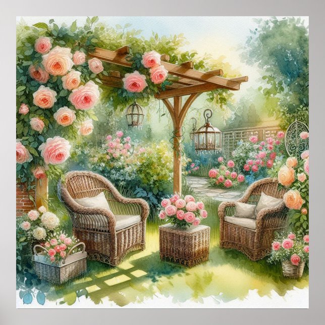 Garden Retreat liggande 5 Poster (Framsidan)