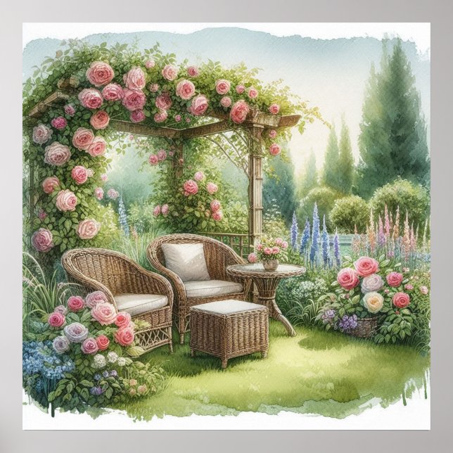 Garden Retreat liggande 6 Poster (Framsidan)