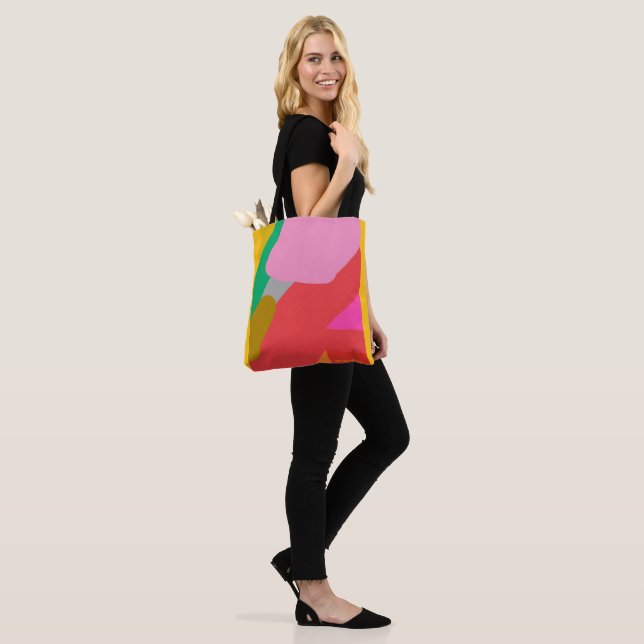 Garden Riff Gold Tote Bag Tygkasse (På modell)