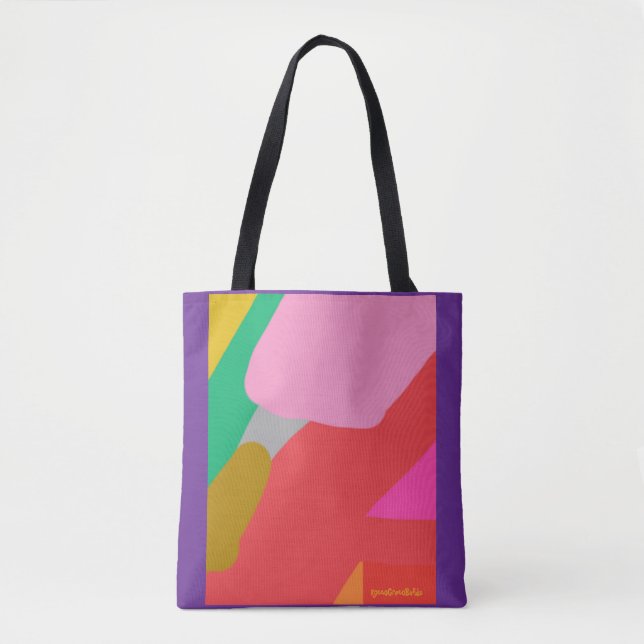 Garden Riff Lila Totebag Tygkasse (Framsida)