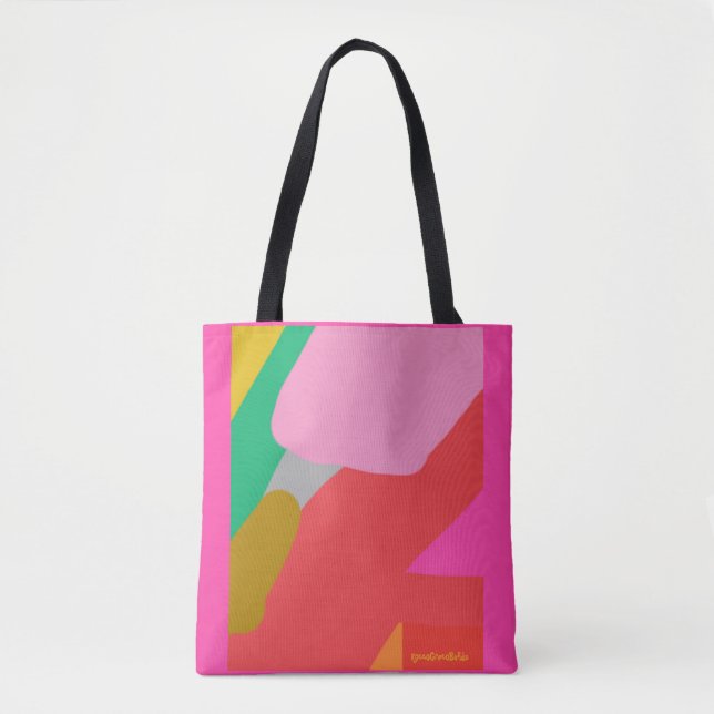 Garden Riff Rosa Totebag Tygkasse (Framsida)