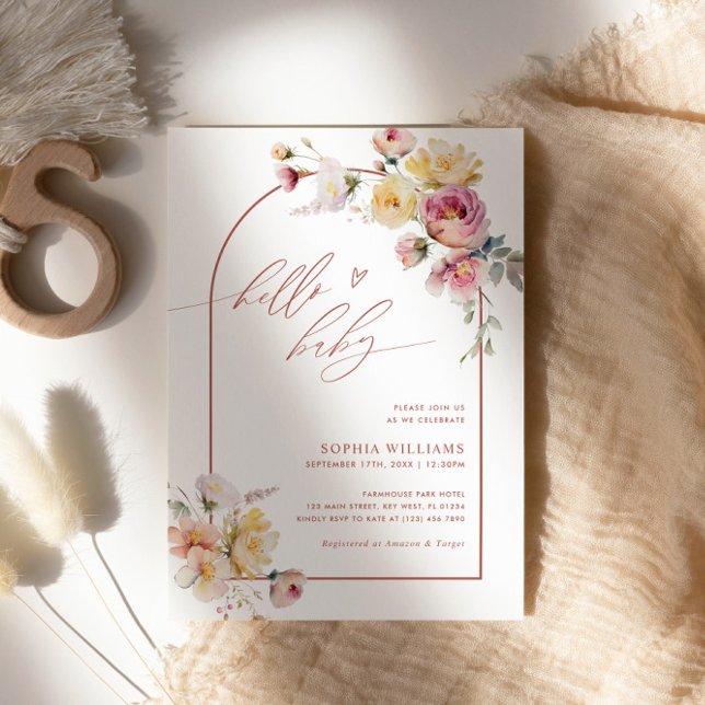 Garden Ro Baby Shower Inbjudan | Boho Baby Shower (Skapare uppladdad)