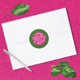 Garden Ro Classic Round Sticker Runt Klistermärke