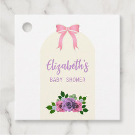 Garden Ro Rosa Baby Shower Gåvor Etiketter