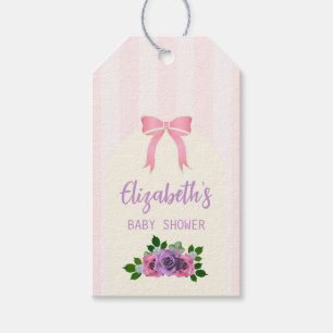 Garden Ro Rosa Baby Shower Presentetikett