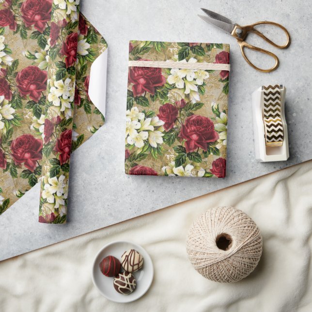 Garden Röd ros Presentpapper (Hantverk)