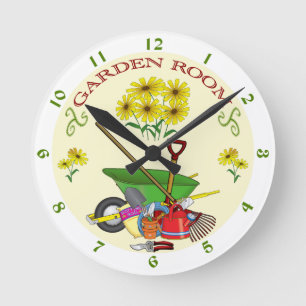 Garden Room Clock Rund Klocka