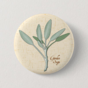Garden Sage Herb Button Knapp