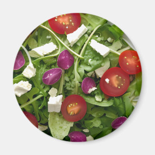 Garden Salad Tomates och Feta Cheese Magnet