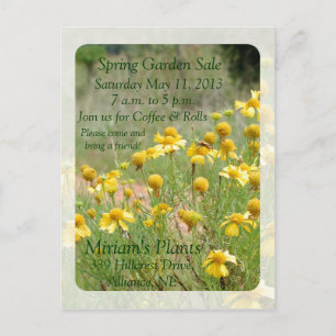Garden Sale-inbjudan Inbjudan Vykort