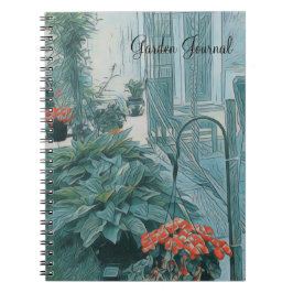 Garden Scene Journal Anteckningsbok