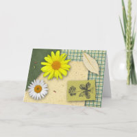 Garden Scrapbook-födelsedagskort