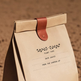 Garden Seed Saver Packet Rubber Frimärke Stämpel