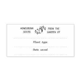 Garden Seed Saver Packet Rubber Frimärke Stämpel