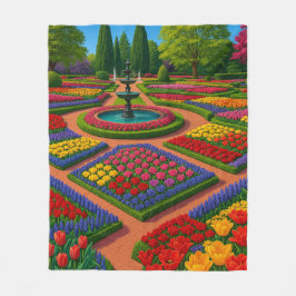 Garden Serenity - Vår Vibes Fleecefilt