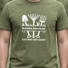 Garden Services - Verktyg Monogram T Shirt