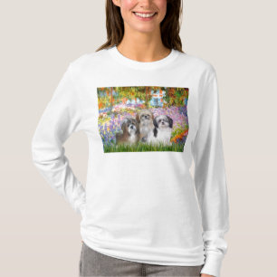 Garden - Shih Tzus (3) T-shirt