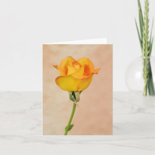 Garden Single Gul ros Art Note Card Kort