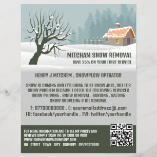 Garden Snö, Snö Removal Company Advertising Reklamblad