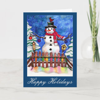 Garden Snögubbe Helgkort