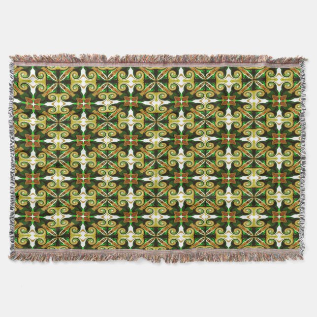 Garden snöre mönster plaid filt (Framsidan)