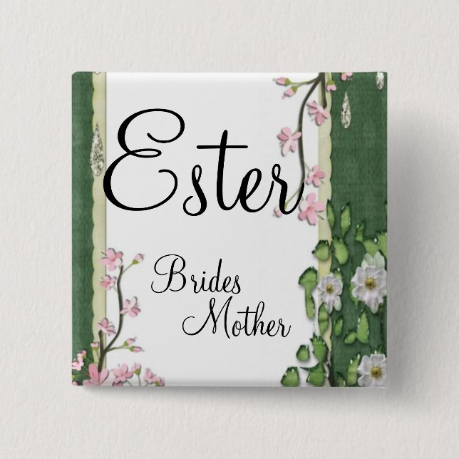 Garden Snyggt Classy Brides Mor Bröllop Knapp (Framsida)