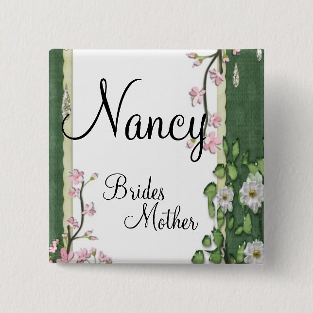 Garden Snyggt Classy Brides Mor Bröllop Knapp (Framsida)