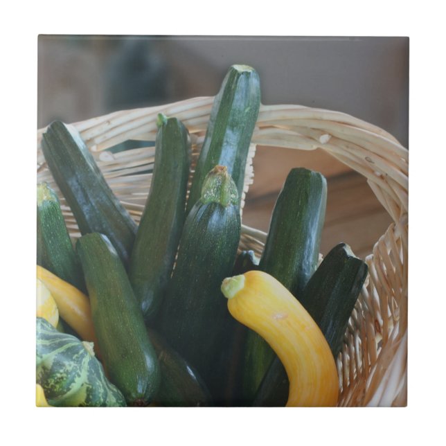 Garden Squash i Basket Kakelplatta (Framsidan)