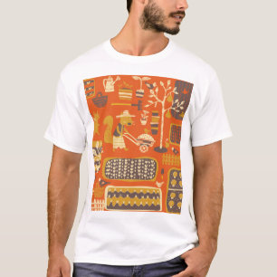 Garden Squirrels: Whimsical Animal Scene T Shirt