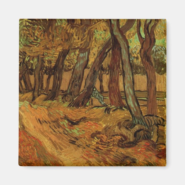 Garden St Paul Hospital Figur av Vincent van Gogh Magnet (Framsidan)